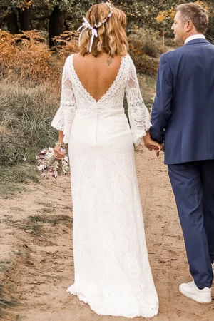 Svatební Šaty Boho Něžný Dotek Lesa