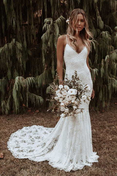 Boho Styl Svatební Šaty Víla 1 Svatební Šaty Boho Okvětní Dotek