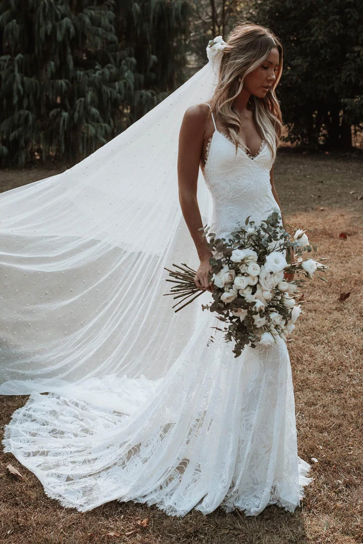 Boho Styl Svatební Šaty Víla 2 Svatební Šaty Boho Okvětní Dotek