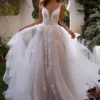 Zimní Svatební Šaty 13 robe de mariee boheme chic fleurs 480x