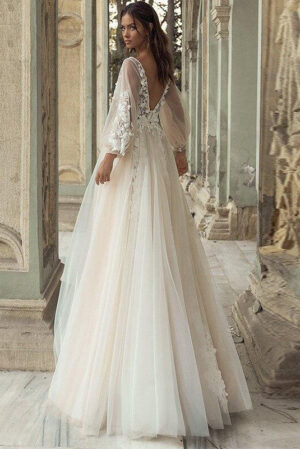 robe de mariee boheme tulle dos nu 720x