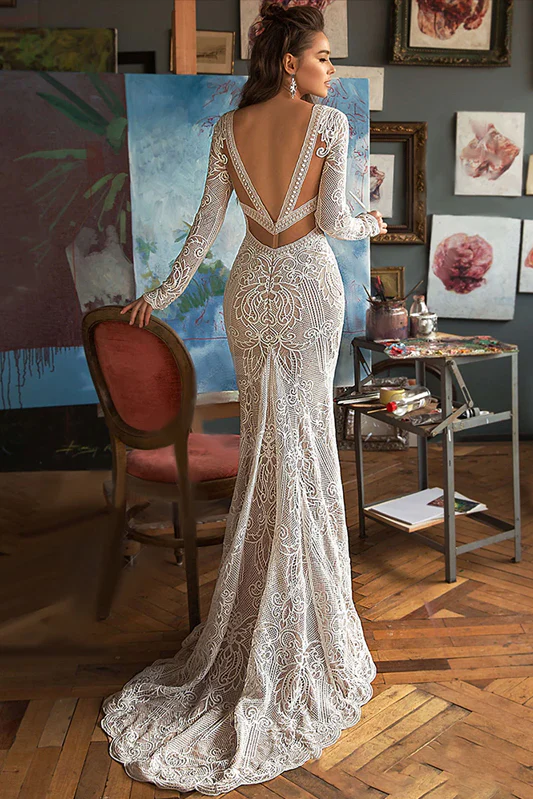Jednoduché Boho Svatební Šaty 4 Jednoduché Boho Svatební Šaty - Image 4