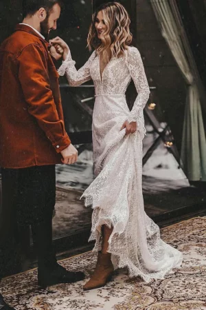 Svatební Šaty Boho Krásná a Svobodná